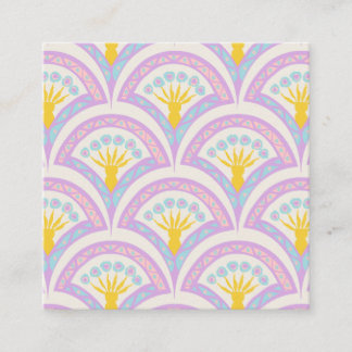 Pastel coloured shell pattern discount card