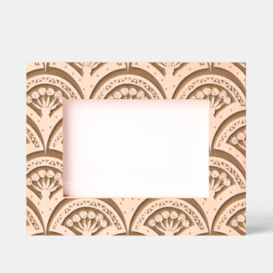 Pastel coloured shell pattern etched frames