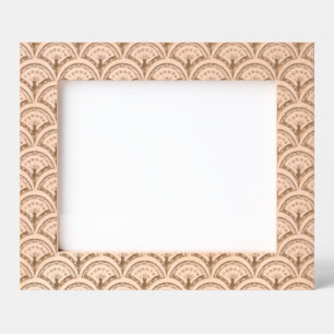 Pastel coloured shell pattern etched frames