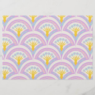 Pastel coloured shell pattern flyer
