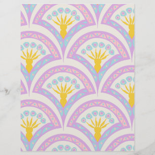 Pastel coloured shell pattern flyer