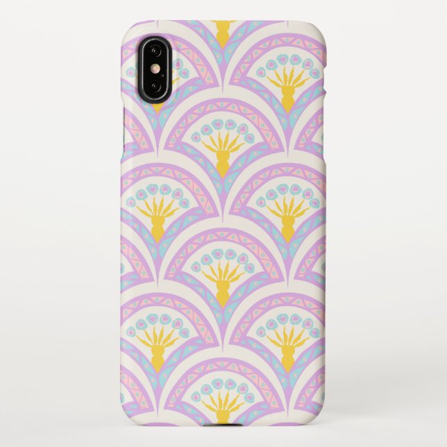 Pastel coloured shell pattern iPhone case (Back)