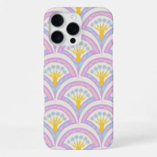 Pastel coloured shell pattern iPhone 16 pro max case