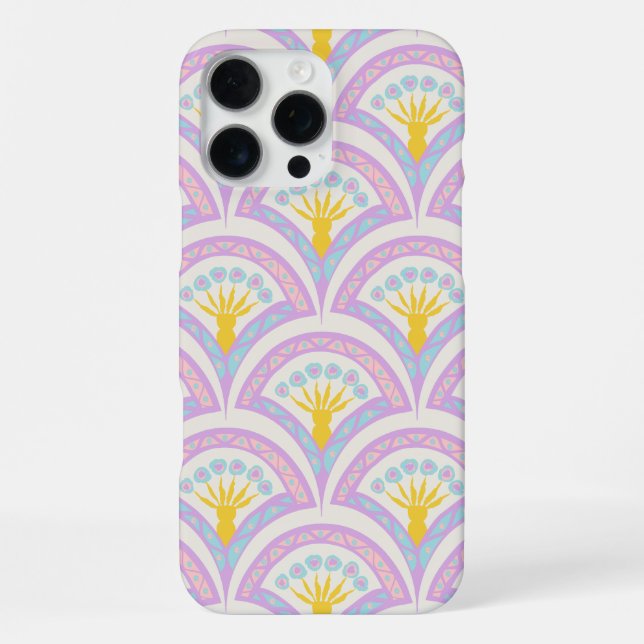 Pastel coloured shell pattern iPhone case (Back)
