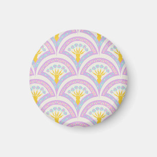 Pastel coloured shell pattern magnet
