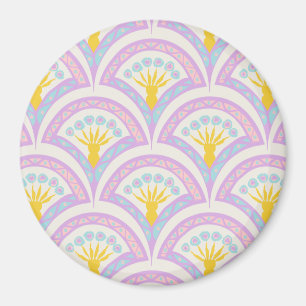 Pastel coloured shell pattern magnet