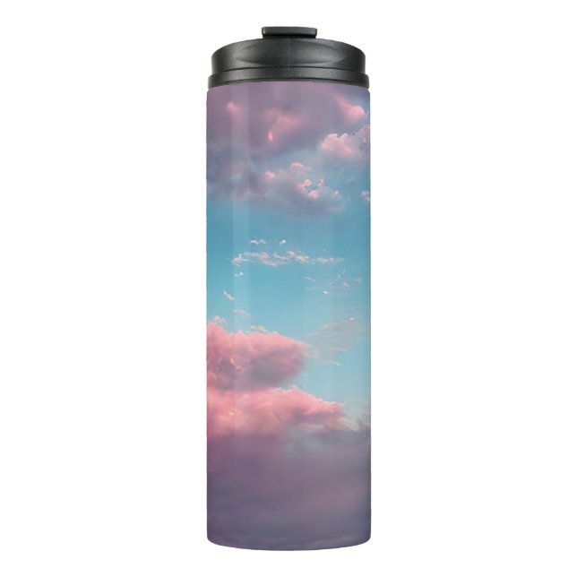 Pastel-coloured sky  thermal tumbler (Front)