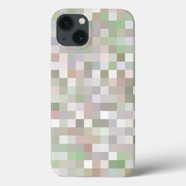 Pastel Coloured Square Pattern  Case-Mate iPhone Case (Back)