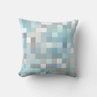Pastel Coloured Square Pattern Cushion