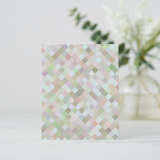 Pastel Coloured Squares (Standing Front)