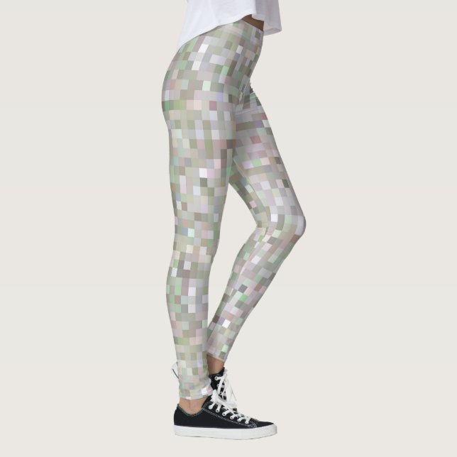 Pastel Coloured Squares  Leggings (Right)