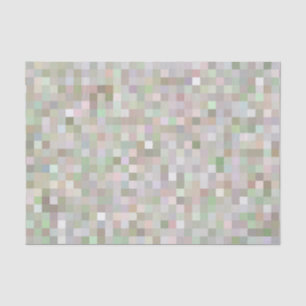 Pastel Coloured Squares  Tissue Paper