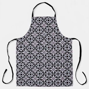 Pastel Coloured Squiggly Discs Symmetrical Pattern Apron