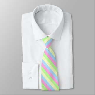 Pastel Coloured Striped Tie