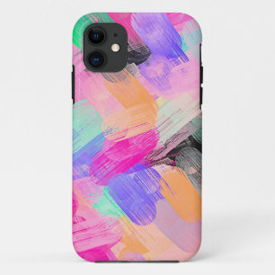 Pastel Colourful Abstract Background iPhone 11 Case