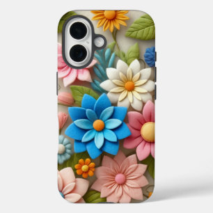 Pastel Colourful Floral   iPhone 16 Case