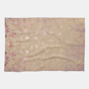 Pastel Colourful Leaves Kitchen Towel