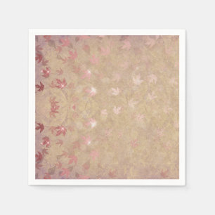 Pastel Colourful Leaves Napkin