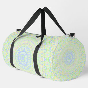 Pastel Colourful Quirky Groovy Boho Hippie Mandala Duffle Bag