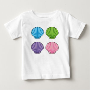 Pastel Colourful Seashell Pack Baby T-Shirt