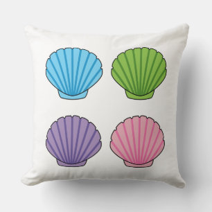 Pastel Colourful Seashell Pack Cushion