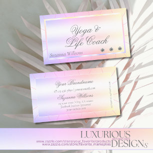 Pastel Colourful with Shimmery Diamonds Multicolor Business Card