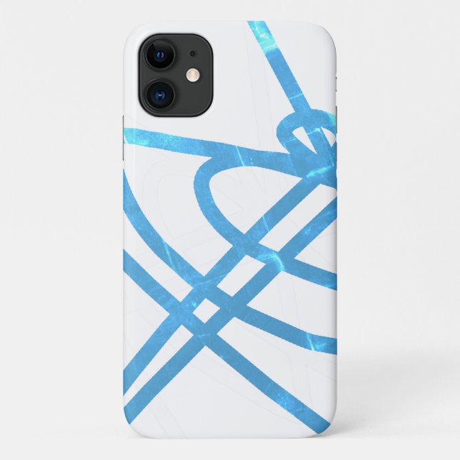 Pastel Colours Abstract Art iPhone 11 Case (Back)