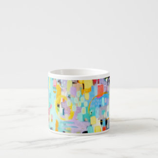 Pastel Colours Abstract Design Espresso Mug