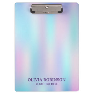 Pastel Colours Abstract Iridescent Background Clipboard