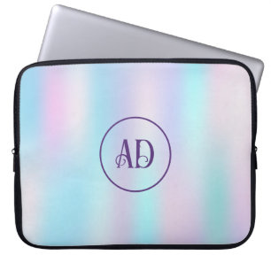 Pastel Colours Abstract Iridescent Background Laptop Sleeve