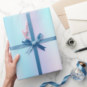 Pastel Colours Abstract Iridescent Background Wrapping Paper