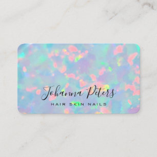 pastel colours abstract opal photo business card