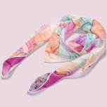 Pastel Colours Alcohol Ink Abstract Pattern Scarf<br><div class="desc">Alcohol ink pattern personalised design.</div>
