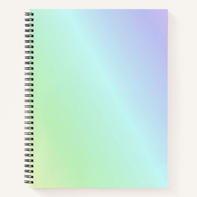 Pastel colours background notebook (Front)