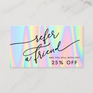 pastel colours background referral card