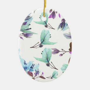 Pastel Colours Bougainvillea Flowers Ceramic Tree Decoration