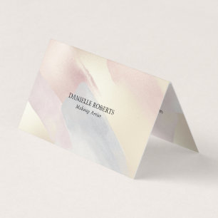 Pastel colours brushstrokes background 2 business card