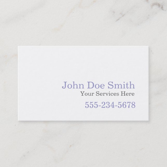 Pastel Colours Business Card (Front)