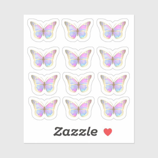 pastel colours butterflies (Sheet)