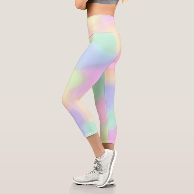 Pastel Colours Capri Leggings (Left)