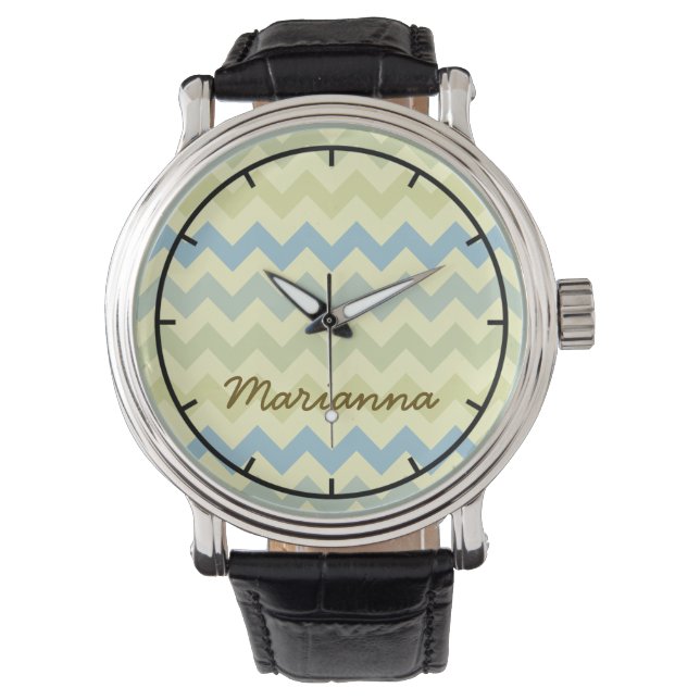 pastel colours chevron watch (Front)
