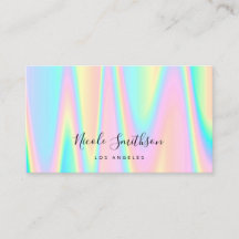 pastel colours design business card