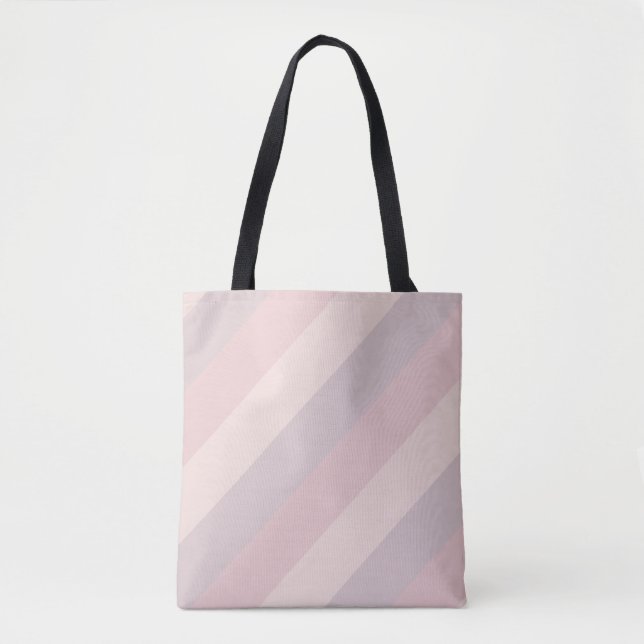 Pastel Colours Elegant Pink Purple Cream Template Tote Bag (Front)