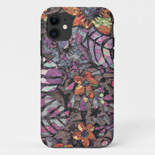 Pastel Colours floral pattern romantic digital art iPhone 11 Case