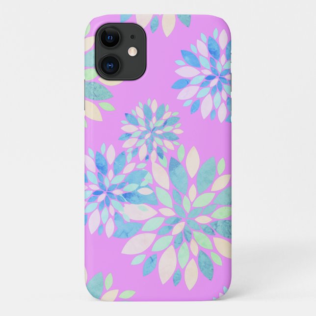Pastel Colours Flower Petals iPhone 11 Case (Back)