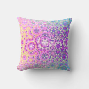 Pastel Colours Geometric Abstract Pattern Cushion