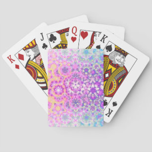 Pastel Colours Geometric Abstract Pattern Playing Cards