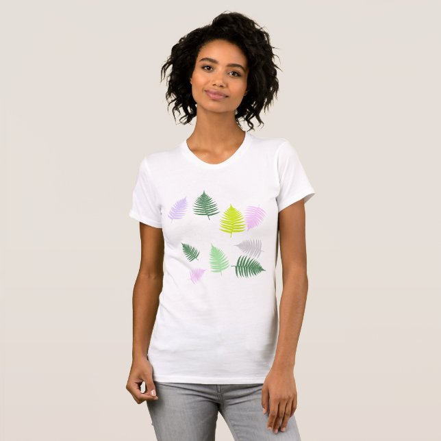 Pastel Colours Lucky Fern T-Shirt (Front Full)