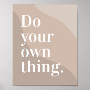 Pastel Colours Minimalist Modern Motivational Poster