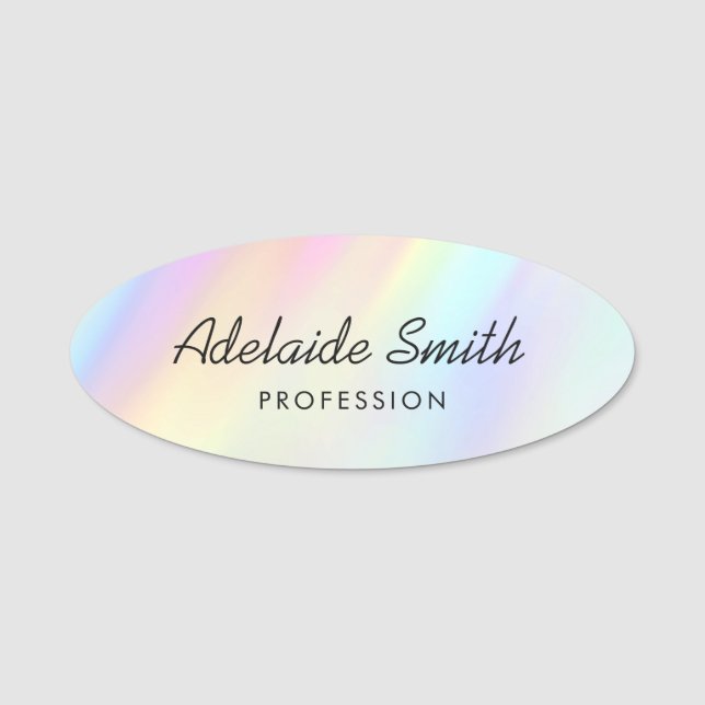 pastel colours name tag (Front)